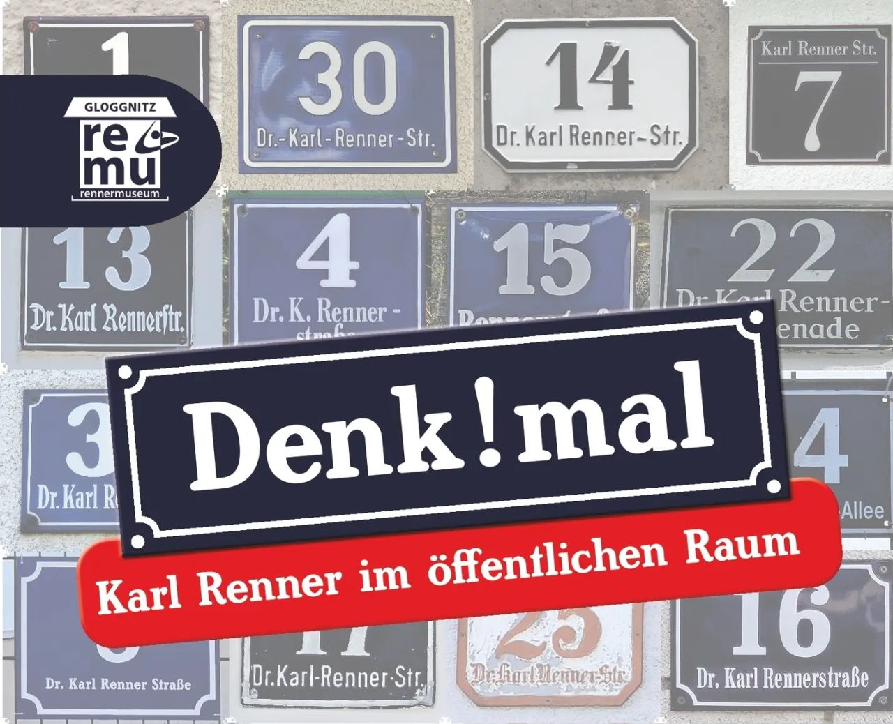 Plakat zur Sonderausstellung "Denk mal!", Ausschnitt